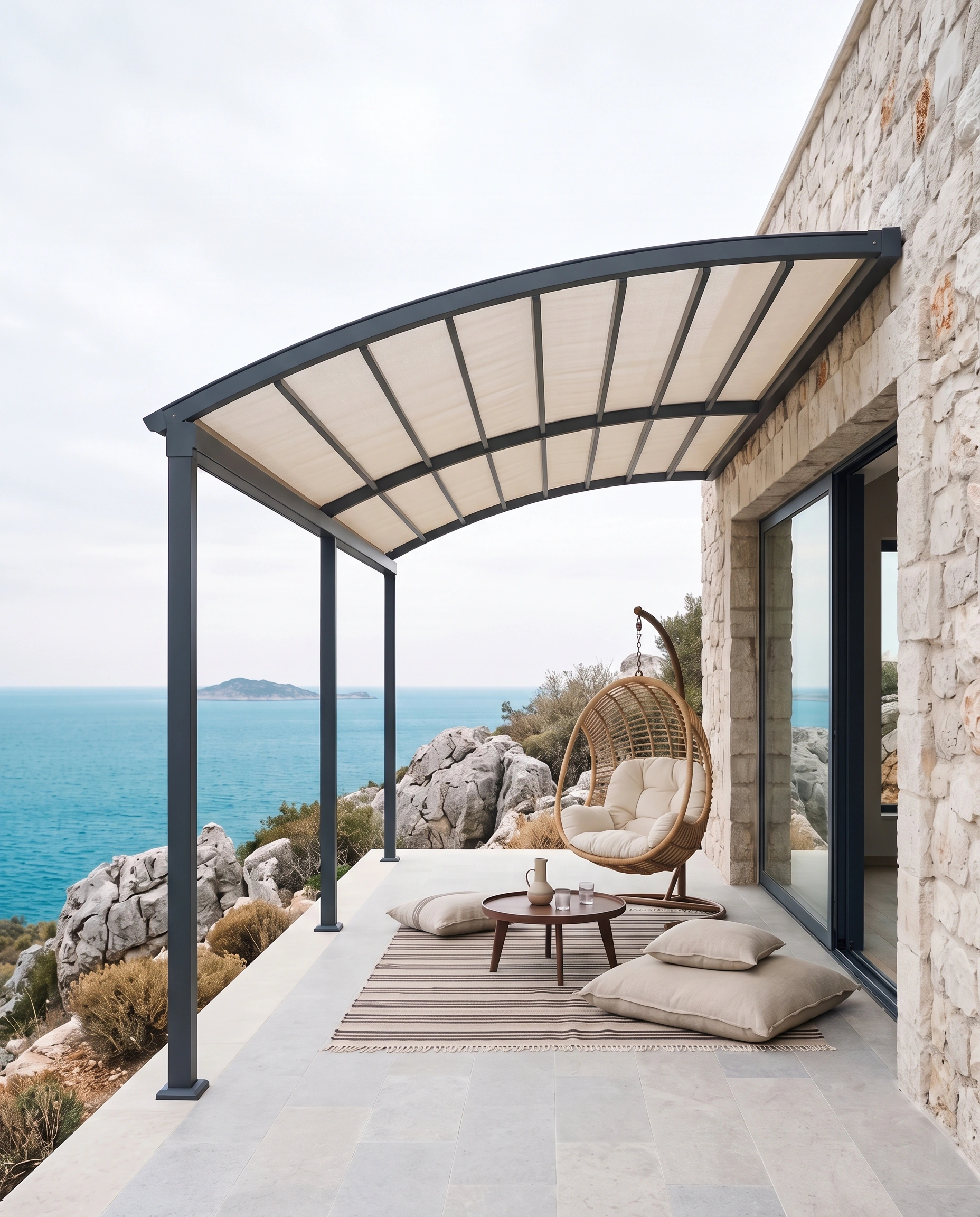 Radiuslu Pergola