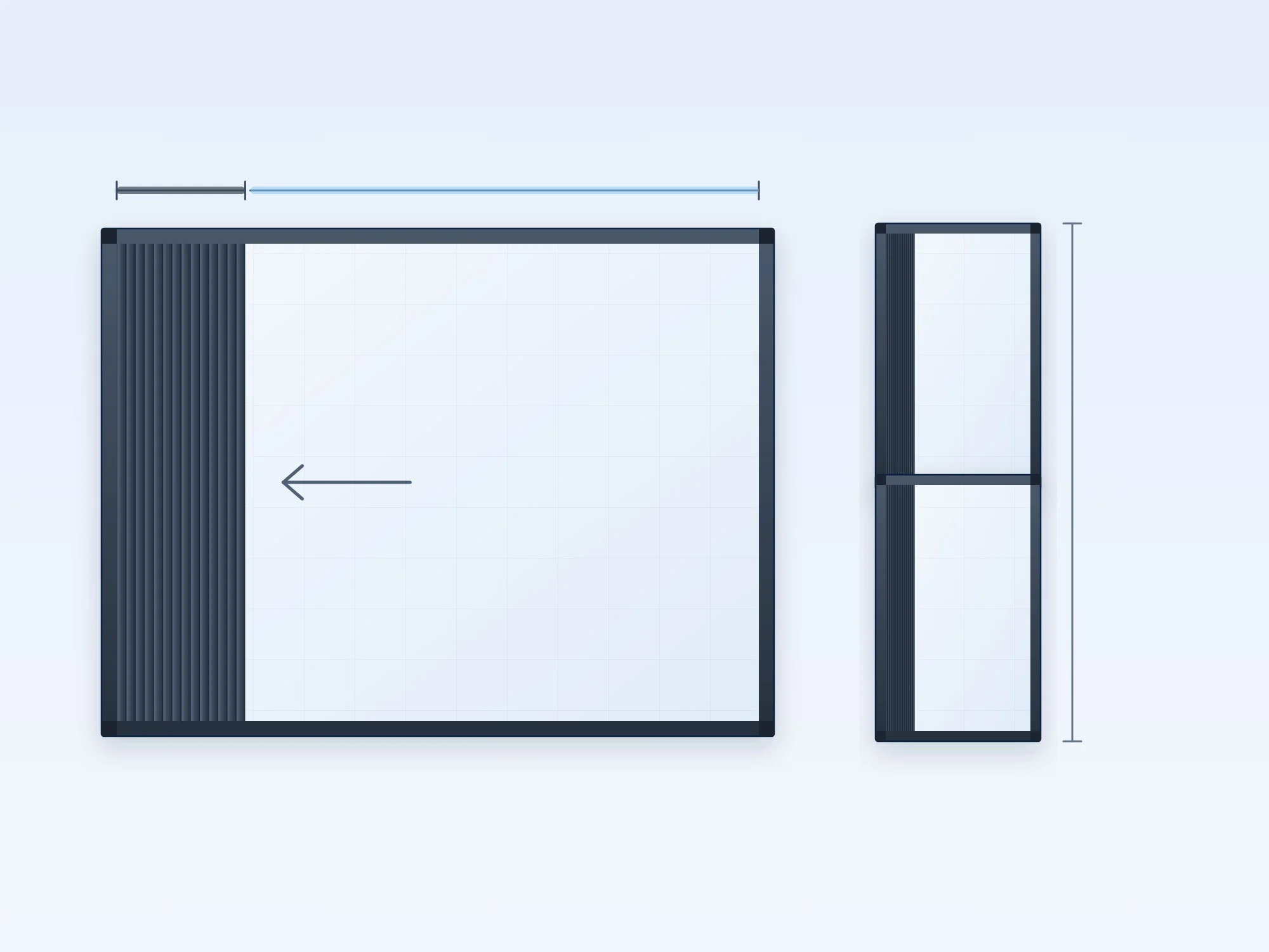 How much sky you get when fully open - Başaran layout and dimension guide