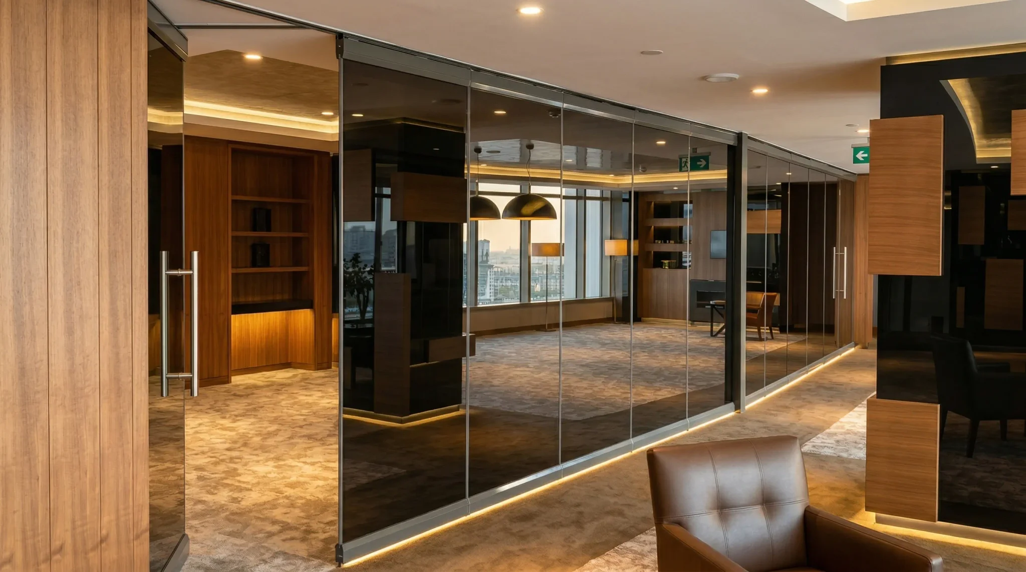 Sheraton Otel Adana - Lüks İç Mekân Katlanır Cam Bölme Uygulaması (2/2)